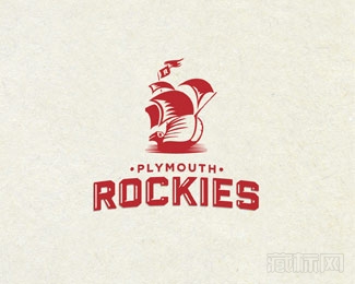 Rockies船logo设计