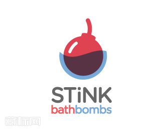 Stink Bathbombs炸弹logo设计
