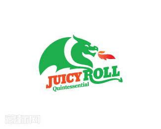 JuicyRoll三明治logo设计