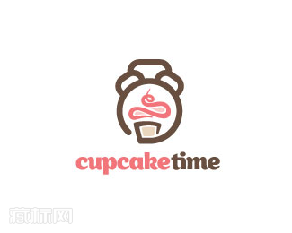 Cupcake Time蛋糕店logo设计