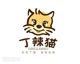丁辣猫连锁饭店logo设计
