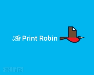 The Print Robin印刷公司logo设计