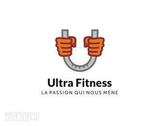 Ultra Fitness健身房标志设计