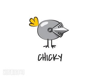 Chicky机械鸡标志设计
