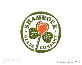 Shamrock Glass吹制玻璃公司标志图片