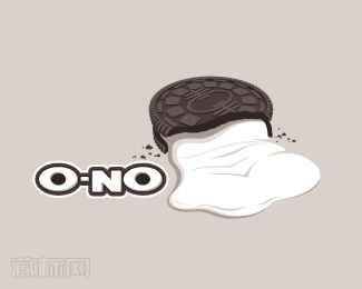 O-NO饼干标志设计