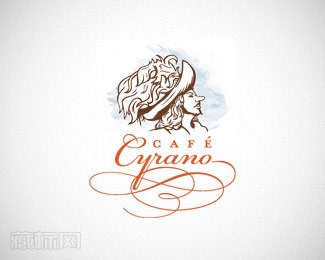 Cyrano cafe咖啡馆标志图片