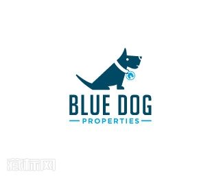 Blue Dog蓝狗房地产标志设计
