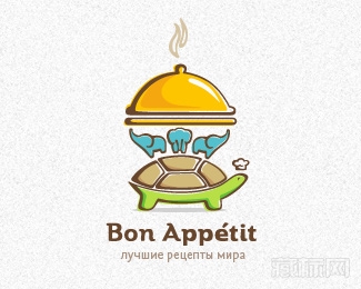 Bon Appetit餐饮标设计