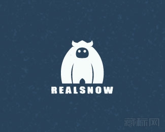 real snow滑雪标志设计