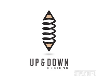 Up and Down设计工作室商标设计