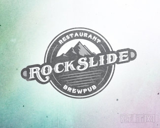 Rockslide摇滚酒吧标志设计