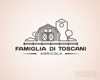 Famiglia di Toscani农场logo设计