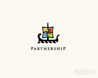 partnership拼图标志设计
