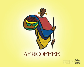 AfriCoffee咖啡标志设计