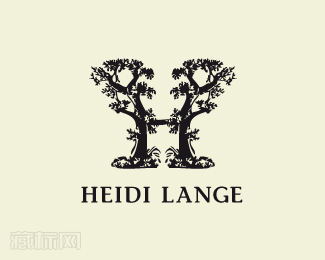 Heidi Lange画廊标志设计