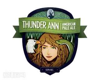 Thunder Ann啤酒商标图片