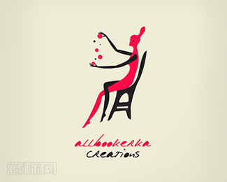 Allbookerka Creations标志设计