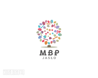 mbp图书馆logo设计