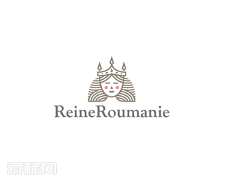 Reine Roumanie女王logo设计