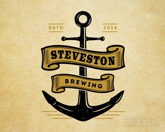 STEVESTON BREWING啤酒商logo设计