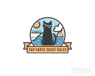 Cap Sante游艇销售logo设计