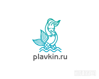 plavkin女性泳装商标设计
