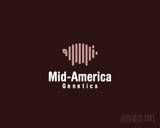 Mid-America Genetics基因公司logo设计