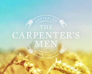 the carpenter's men木匠手工作坊标志设计