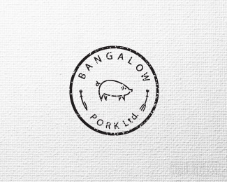 Bangalow Pork猪肉标志设计