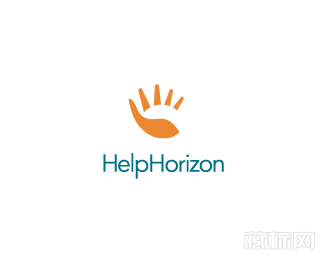 Help Horizon太阳手标志设计