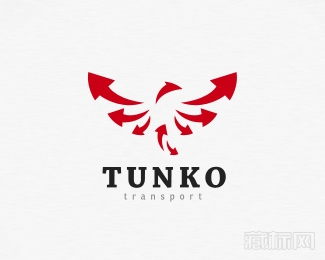 TUNKO transport物流公司标志设计