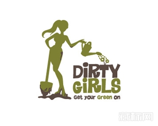 Dirty Girls园艺工作室logo设计
