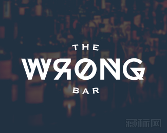 WRONG酒吧logo设计