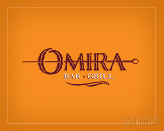 Omira羊肉串烧烤logo设计