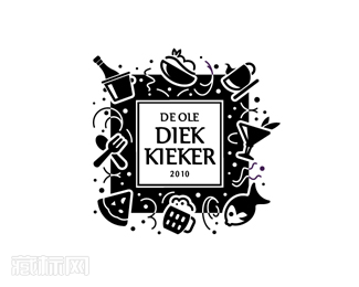 De Ole Diek Kieker鱼餐馆标志设计