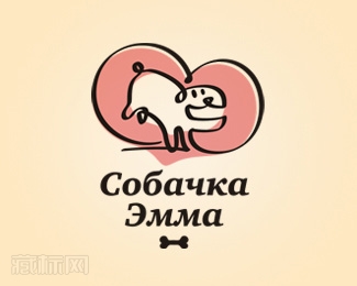 艾玛Emma dog宠物店logo设计