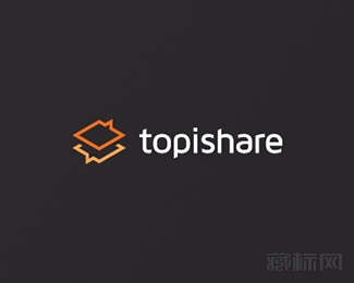 topishare社交网站标志设计