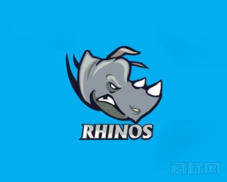 RHINOS犀牛头标志设计
