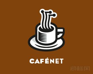 cafe net标志设计