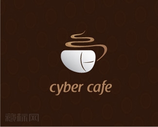 Cyber咖啡馆logo设计