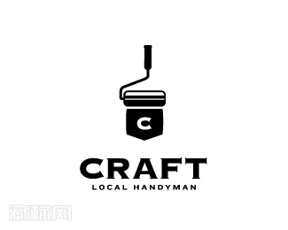 Craft油漆商店logo设计