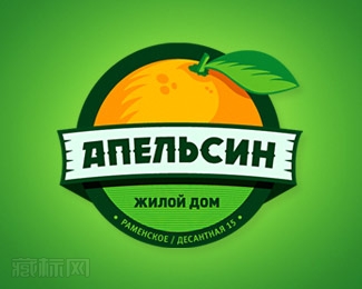 orange house水果店logo设计