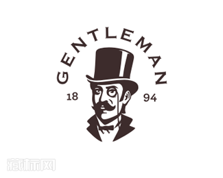 Gentleman绅士古董logo图片