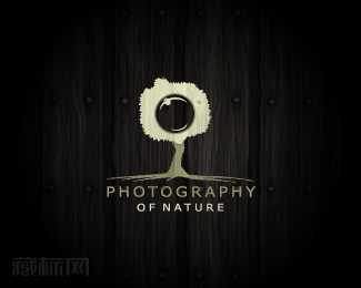 Photography of nature自然摄影工作室logo设计