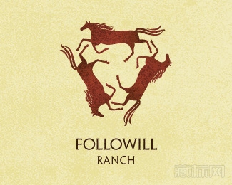 Followill Ranch牧场logo设计