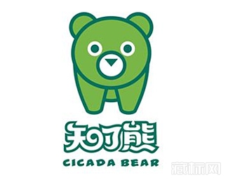 知了熊童装品牌logo设计