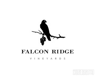 Falcon Ridge酒庄logo设计