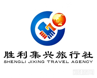 胜利油田集兴国际旅行社logo设计