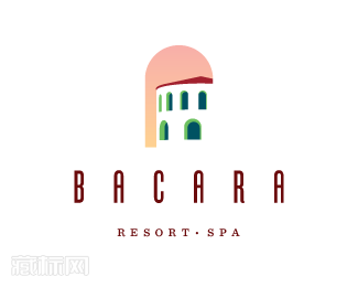 Bacara西班牙风格度假村标志设计